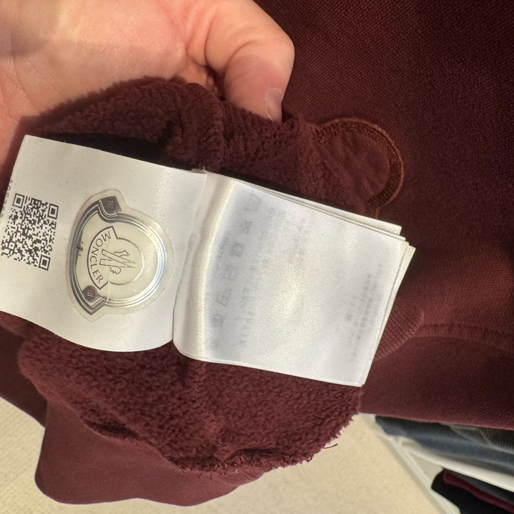 Moncler Maroon Crewneck Top - Picture 7 of 8